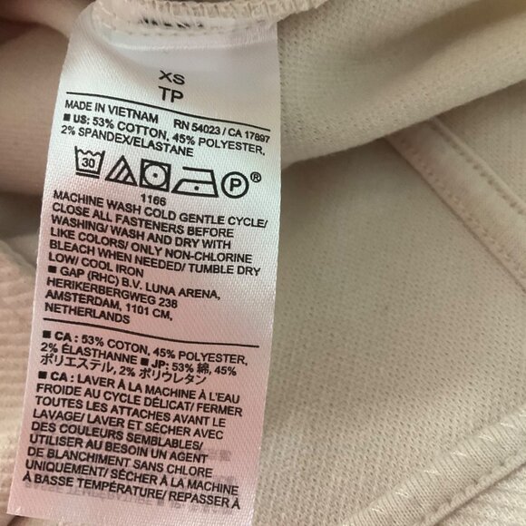 Banana Republic W Sz XS Cream Chore Coat Button-Up Jacket Twill Utility Safari - Picture 7 of 11